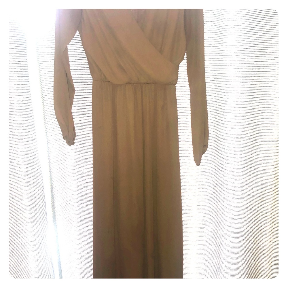 Beautiful brown maxi dress